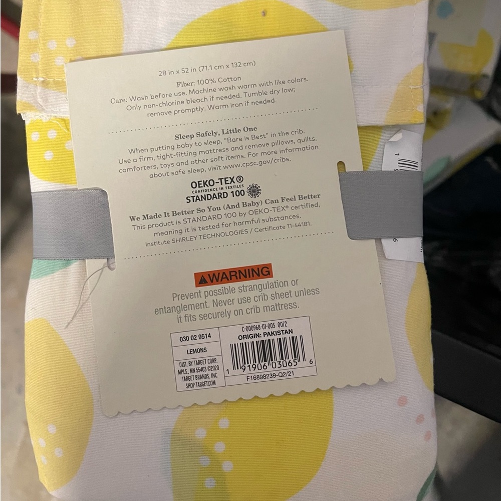 Lemon crib sheets - Picture 2 of 2